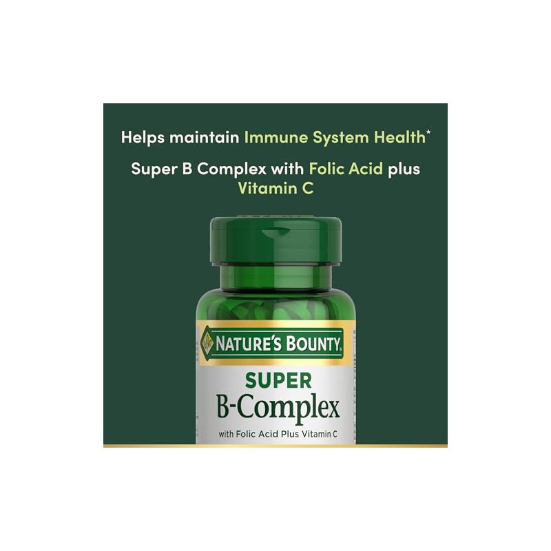 Nature's Bounty Super B-Complex Max Energy & Immune Support (150ct)