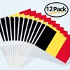 Anley Belgium Mini Flag 12 Pack - Hand Held Small