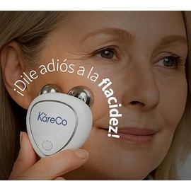 KareCo Kit Profesional de Lifting Facial | Reductor Antiarrugas | Micromasajeador para Rejuvenecimiento | Crema Hidratante Facial con Ácido Hialurónic