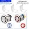(3 Pcs) 22mm 7/8" Power Push Button Switch Cover, Round