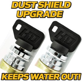 (2 Pack) HD Switch Keys Switch Replaces Club Car 1012415 Golf Cart Gas 1984-1995 4 Terminals 2615, Keys-15 & Free Carabiner