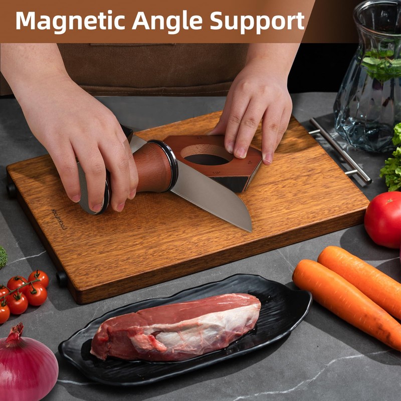 KRZKRZ Rolling Knife Sharpener - 6 Angles & 4 Blades