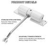 sourcing map Automatic Spring Door Closer Adjustable 40 lbs Self-Closing