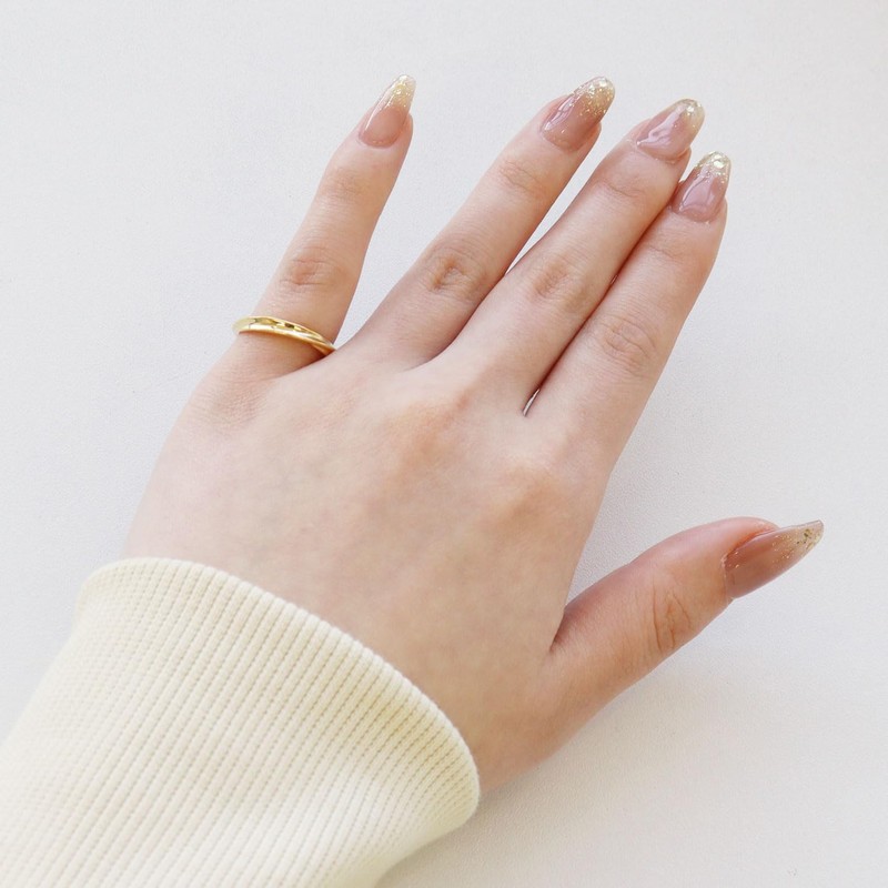 Lara Christie sv925 Women's Pinky Ring, 925 Silver, Yellow Gold,