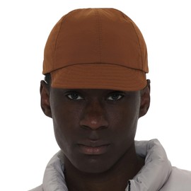 UNDERCONTROL Colorful Cycling Cap UPF 40 Low Profile Short Brim Foldable Quick Dry Outdoor Sports Adjustable Hat, Sunset Chevron Orange/Evening Red