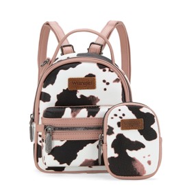 Wrangler Large Cow Print Backpack Cute Purse for Women WG133-8600PK