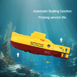 KALASU Mini RC Submarine Remote Control Boat Waterproof Water Tank Toy Children's Gift