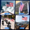 FRF FLAG 4 Pack Stainless Steel Flagpole Clip Kit with