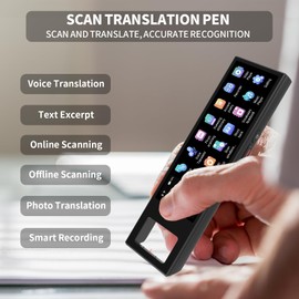 Language Translator Pen, 142 Languages Supported Translation Pen, Reading Pen for Dyslexia, Pen Scanner for Text Extraction, Text to Speech Reader Pen, Portable Real Time Traductor Pen