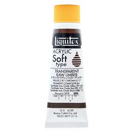 LIKITEX Acrylic Paint, Liquitex Color, Soft Type, Transparent Low Amber, 6159, 0.7 fl oz (20 ml) (No. 6)