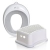 Dreambaby Toilet seat and Step Stool, Grey, 2 Piece Set