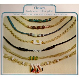 Craft Publications Braided Choker Patterns w/ Beads for Men & Women #7118 Symphony of Strings