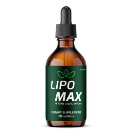 Lipo Max Liquid Supplement, All Natural Max Strength, LipoMax Drops  (2 Pack)