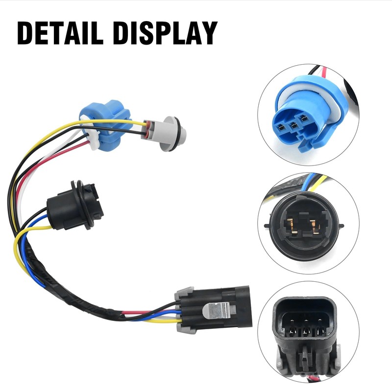 Vkinman 2pcs 22740620 Headlight Wiring Harness, Front Lamp Socket Wire