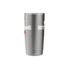 I Hate Both Teams Football Fan I Hate Both Teams Stainless Steel Insulated Tumbler