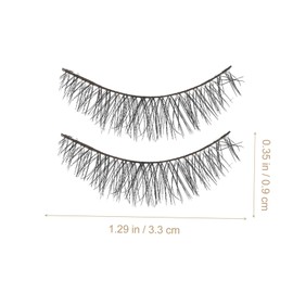 BIUDECO 5 Pairs Natural 3d Strip Lashes for Women Makeup False Eyelashes Charm Lashes for Cosplay Wedding Party