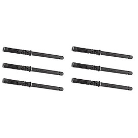 Gedotec Shelf Support Steel Brown Galvanised – Clear, Pack of 6 Shelf Brackets Metal Heavy Duty Brackets Shelf Bracket Wall Mounting Shelf Support Invisible Wall Shelf Support Galvanised (10 x 145 mm)