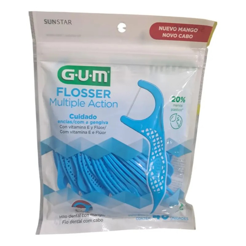 Hilo Dental Flosser Acción Múltiple Con 40 Gum