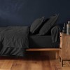 douceur d'intérieur, Fitted Sheet (160 x 200 cm) Lina Black,