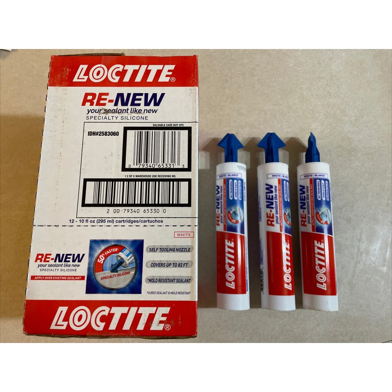 Loctite CASE OF 12 LOCTITE RE-NEW Kitchen & Bath White
