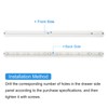 sourcing map Drawer Slides, 20Pcs 300mm - Plastic Drawer Rails,