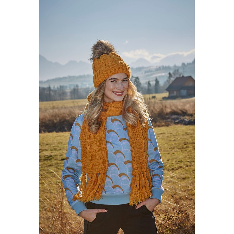 ELIMELI® Winter Hat Women's Hat with Fur Bobble Fleece Lining