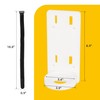 Marine Fire Extinguisher Bracket Mount, White Holder for Kiddie 5,