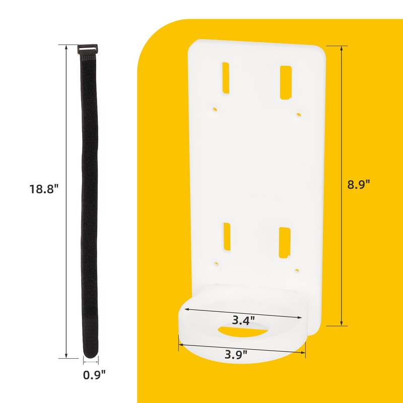 Marine Fire Extinguisher Bracket Mount, White Holder for Kiddie 5,