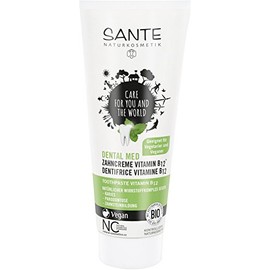SANTE Naturkosmetik Dental med Toothpaste Vit. B12, Protects Teeth and Gums, with Fluoride, Vegan, Organic Extracts, 75 ml