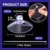 OIIKI 15 PCS 25 mm Strong Suction Cups with 30