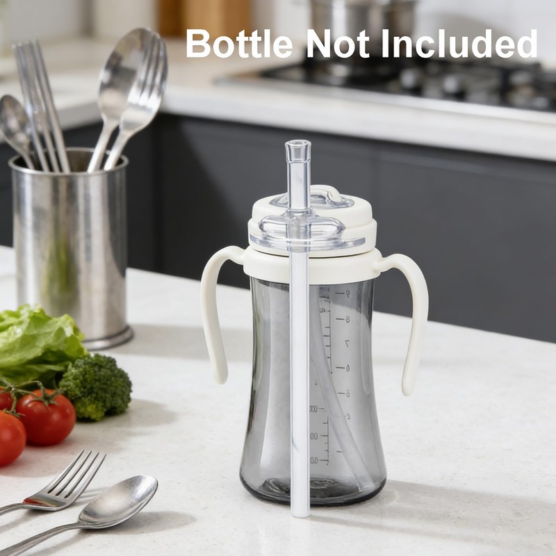 Replacement Straw Kit Compatible with Grosmimi Stage 2, Soft Silicone,