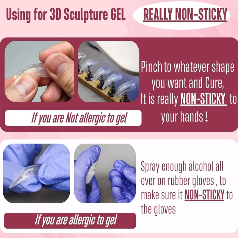 NOVO OVO 8 in 1 Non-Sticky Solid Nail Gel Glue,