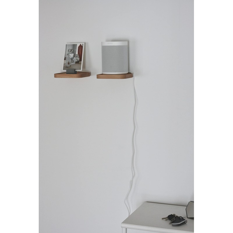 anaan Raft Wall Shelf, Square Floating Shelf, Wood, Small Shelves,