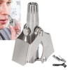 Nose Hair Trimmer Set Stainless Steel Nail Clipper Clean Brush