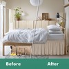 Biscaynebay Wrap Around Bed Skirts with Split Corners for Queen