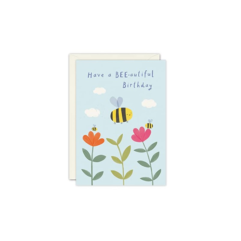 James Ellis Bees and Flowers Birthday Card
