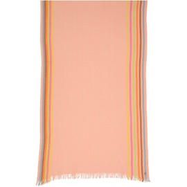 FRAAS Wool Stole with Highlight Stripes - 60 x 180 cm - Lightweight Scarf for Women, Pearl Blush