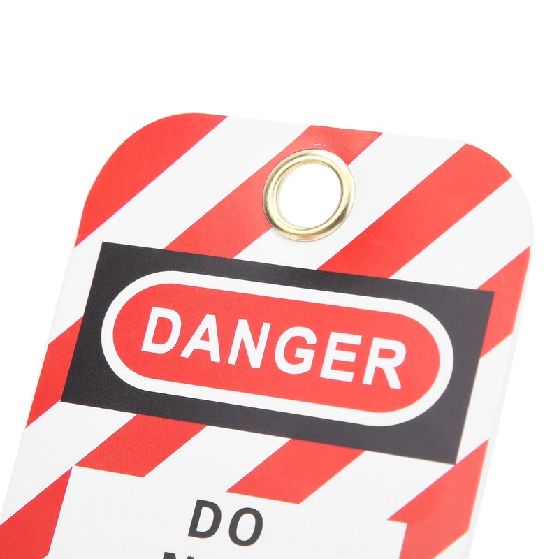 Safety Label, Hazard Label 10 Pieces Front/Back Label Security Label