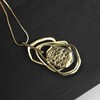 Merdia Triple Layer Pendant Necklace Long Statement Pendant Necklace Long