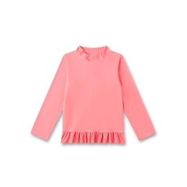 Sanetta Children's UV Shirt Pink Practical and Protective Swimming Shirt Made from Recycled Polyester Mix for Girls Swimwear for Children, pink, 128