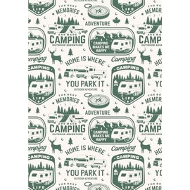 Camping Journal & RV Travel Logbook: RV Trip Caravan Holiday Campsite Record & Adventure Travel Notebook