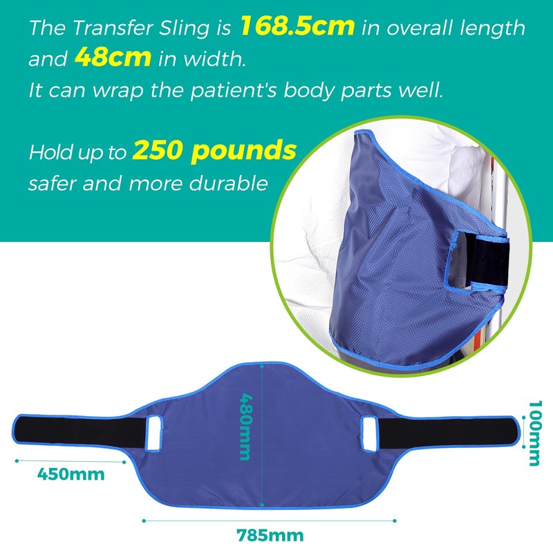 Patient Turning Device Belt,Elderly Bed Transfer Sling,Transfer Nursing Sling for