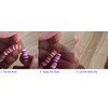 KONMAY 0.8mm Flat Elastic String Bracelet Making Kit-Includes 1 Roll