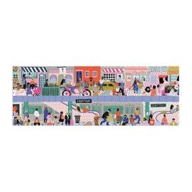 Galison Rompecabezas panorámico de 1000 Piezas de Over & Under - Rompecabezas Colorido y Brillante, Piezas Gruesas y Resistentes, Actividad Familiar