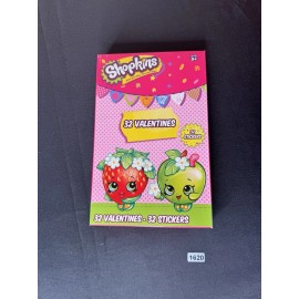 Shopkins 32 Valentine's Day Exchange Cards W/32 Stickers
