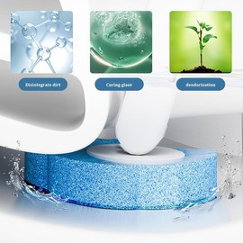 High-Quality Toilet Brush Set with Disposable Heads - Quick-Dry, Aseptic Base for Hygienic Bathroom Cleaning - Color: White toilet brush + lavender replacement head