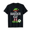 Soccer Elf Family Matching Group Christmas Sporty T-Shirt