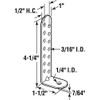 Prime-Line RG 18610 Hurricane Condenser Brackets, 4-1/4 In., Steel, Zinc