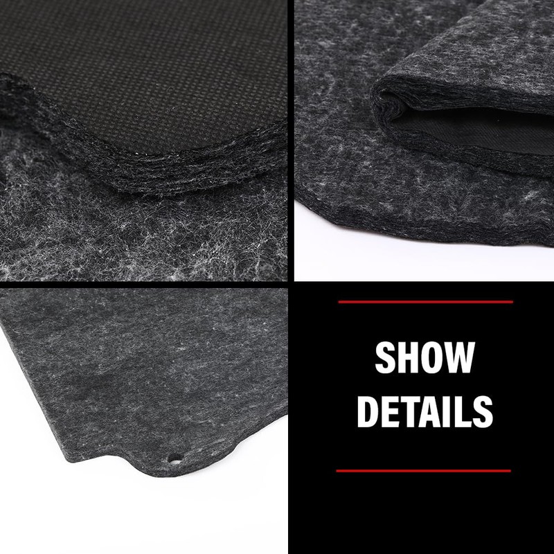 G-PLUS Front Upper Hood Insulation Pad with Clips Compatible with