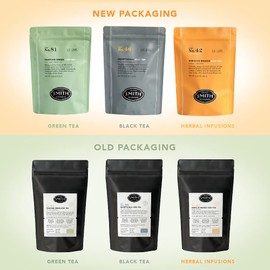 Smith Teamaker | Ginger Peach Iced Tea No. 35 - Indian & Sri Lankan Black Teas | Refreshing, Caffeinated Full Leaf Green Iced Tea (10 Count - 1 Quart Sachets)